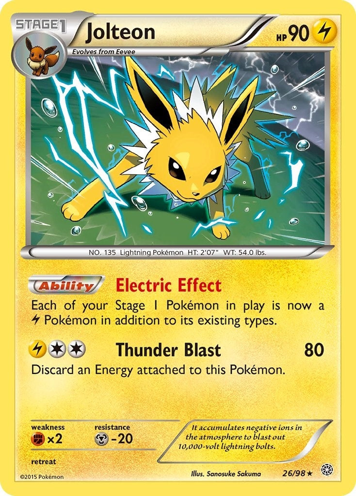 Image for Jolteon (26/98) (XY - Ancient Origins) - Pokemon