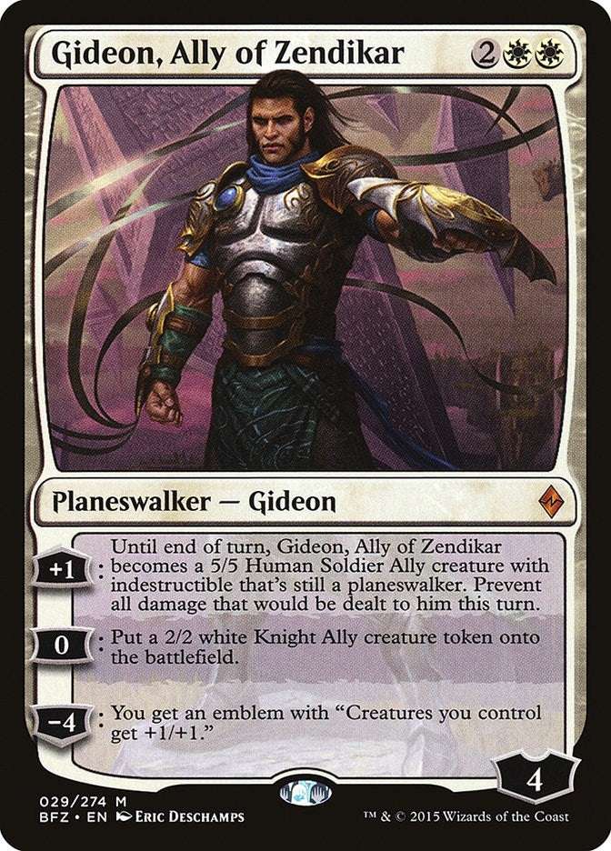 Gideon, Ally of Zendikar (29) (Battle for Zendikar)