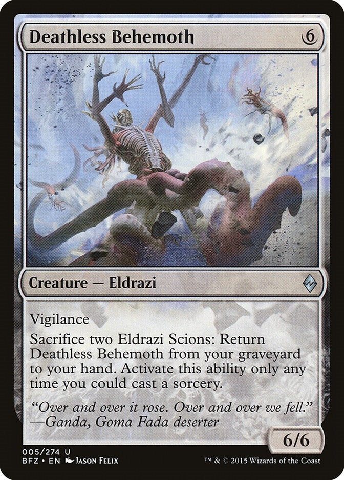 Deathless Behemoth (5) (Battle for Zendikar)