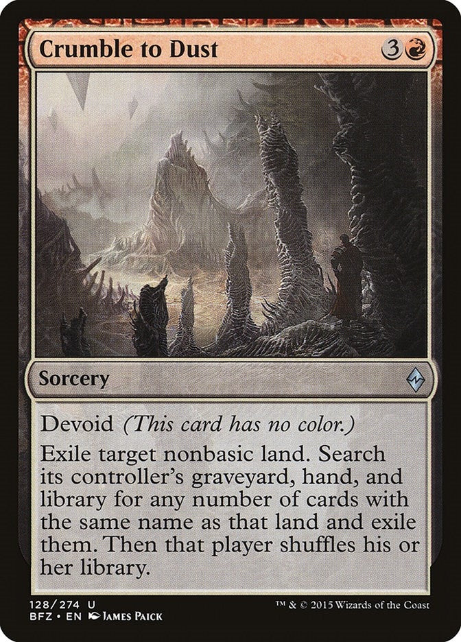 Crumble to Dust (128) (Battle for Zendikar)