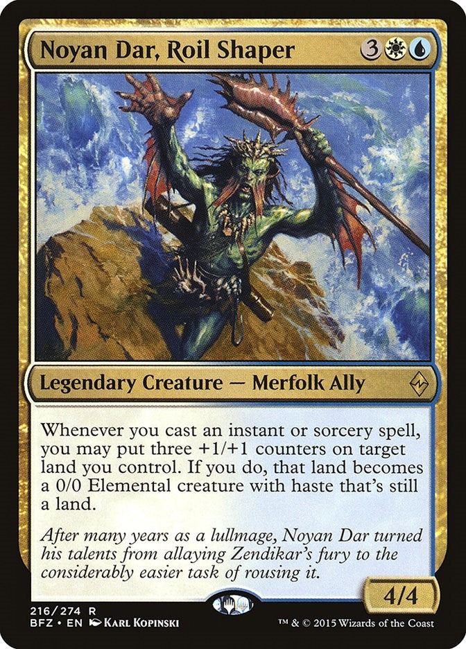 Image for Noyan Dar, Roil Shaper (216) (Battle for Zendikar) - Magic: The Gathering