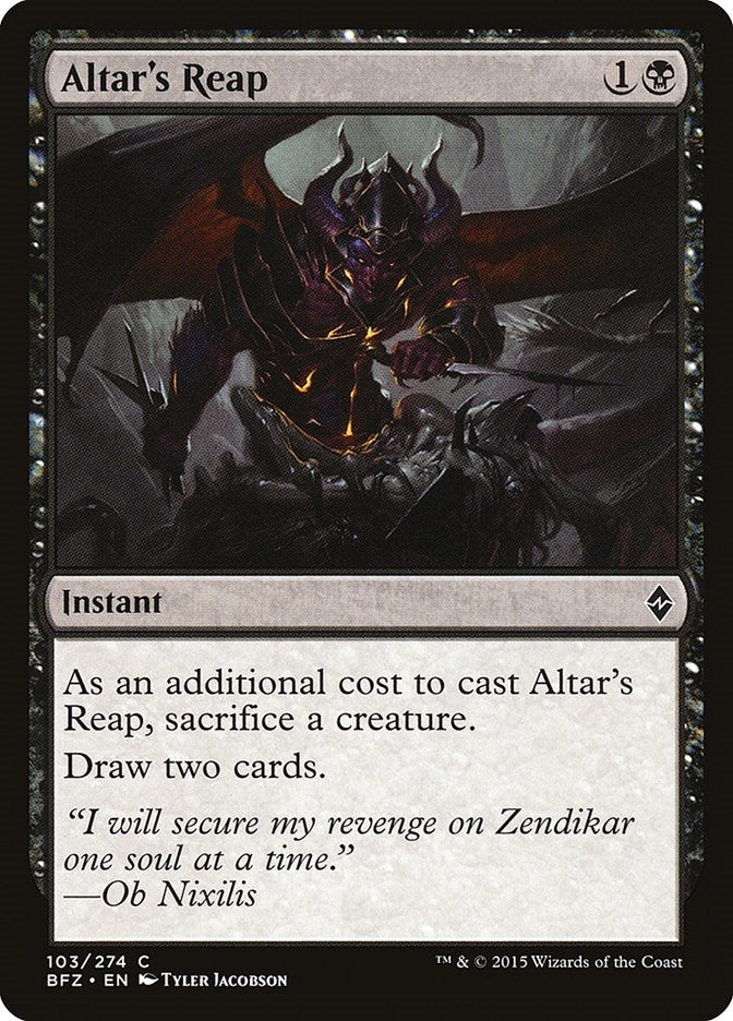 Altar's Reap (103) (Battle for Zendikar)