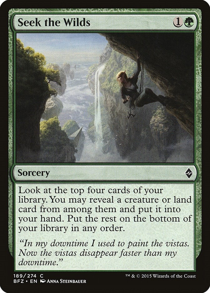 Image for Seek the Wilds (189) (Battle for Zendikar) - Magic: The Gathering