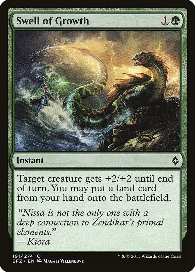 Image for Swell of Growth (191) (Battle for Zendikar) - Magic: The Gathering