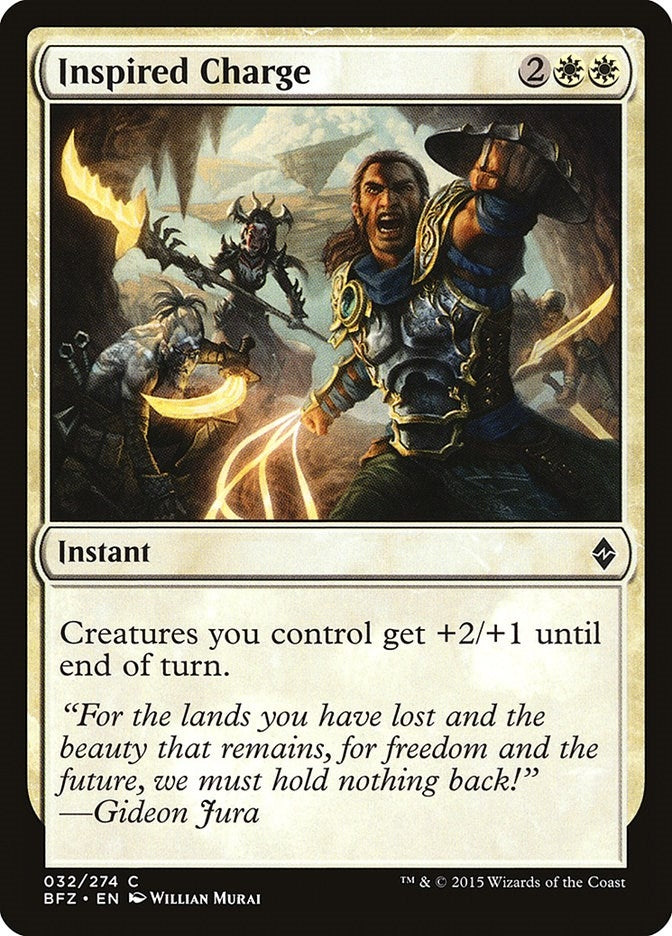 Inspired Charge (32) (Battle for Zendikar)
