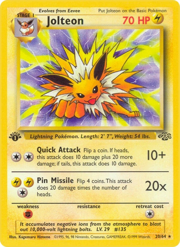 Image for Jolteon (20) (20/64) (Jungle) - Pokemon