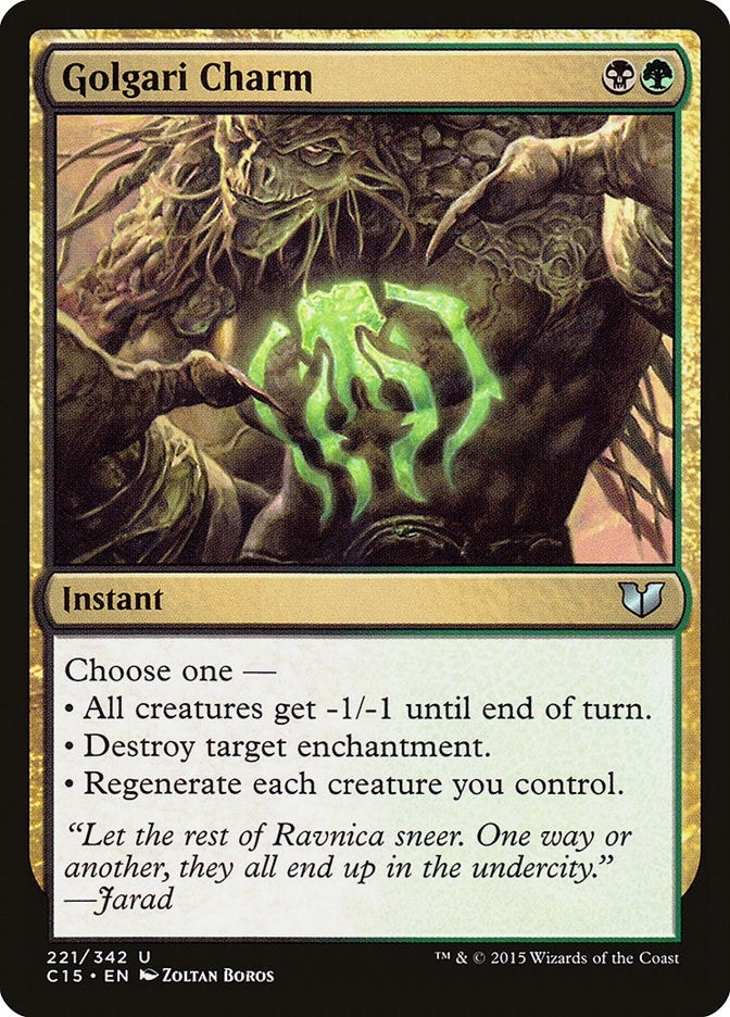 Golgari Charm (221) (Commander 2015)