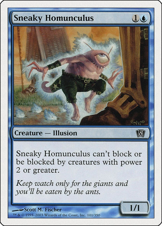 Sneaky Homunculus (101) (8th Edition)
