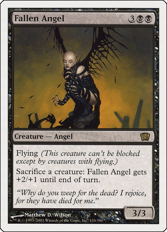 Image for Fallen Angel (133) (8th Edition) - Magic: The Gathering