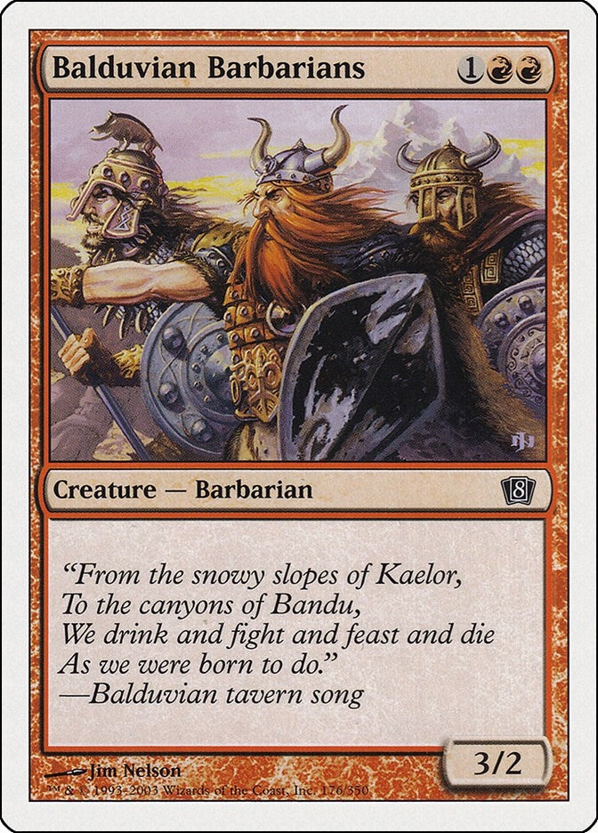 Balduvian Barbarians (176) (8th Edition)