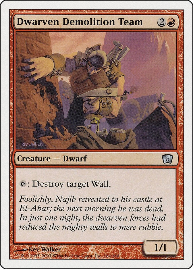 Dwarven Demolition Team (184) (8th Edition)