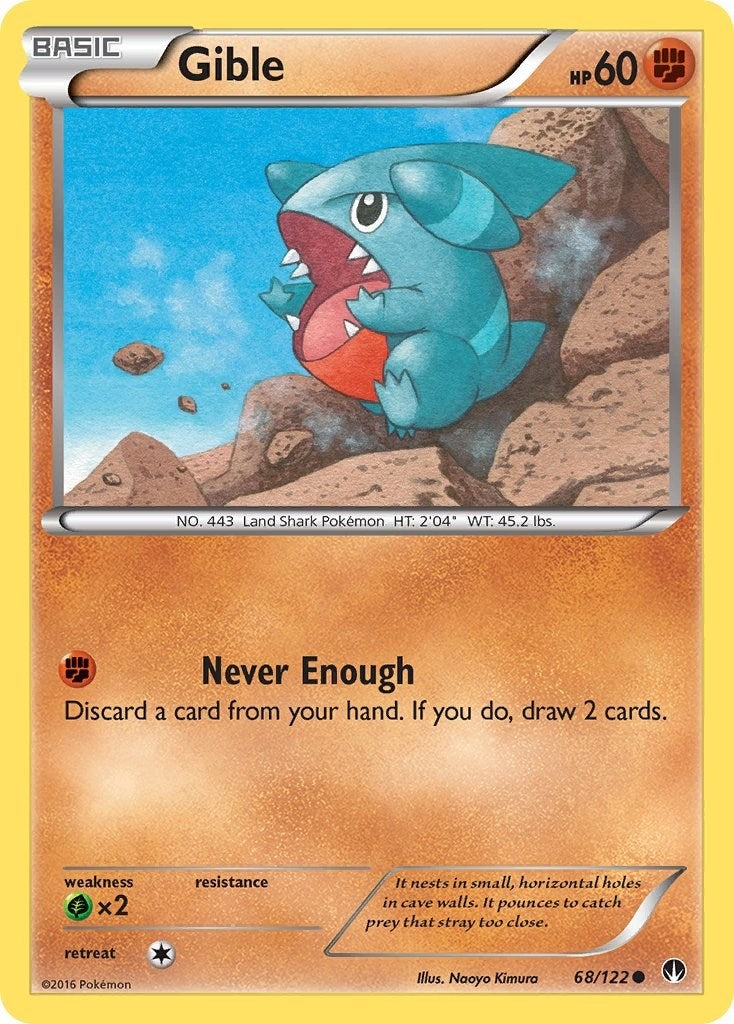 Image for Gible (68/122) (XY - BREAKpoint) - Pokemon