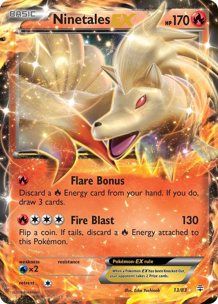 Image for Ninetales EX (13/83) (Generations) - Pokemon