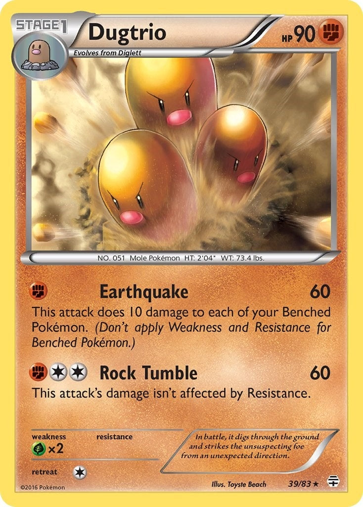 Image for Dugtrio (39/83) (Generations) - Pokemon