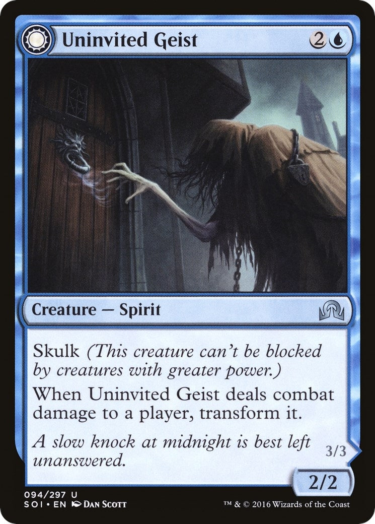Image for Uninvited Geist (94) - Magic: The Gathering