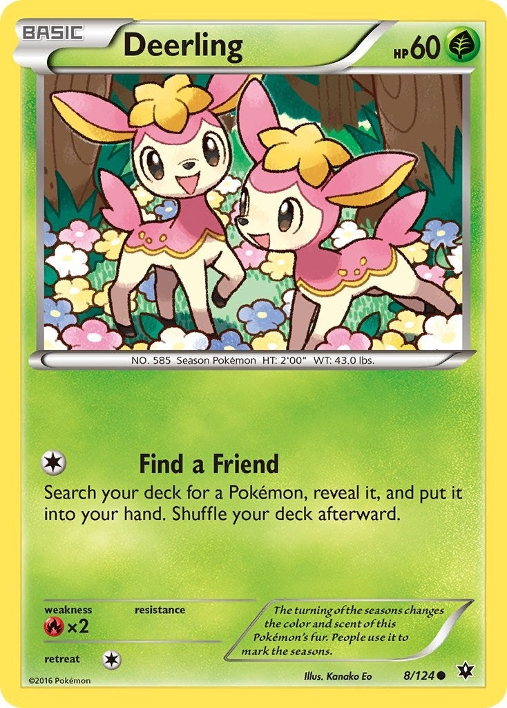 Image for Deerling (8/124) (XY - Fates Collide) - Pokemon
