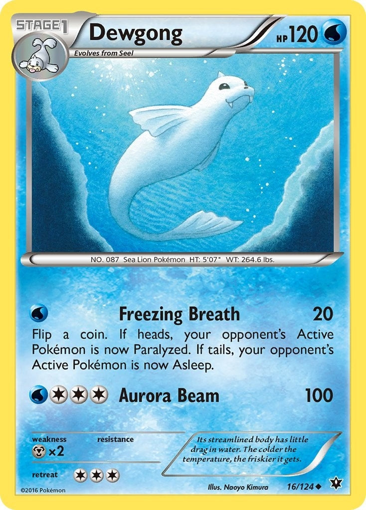 Image for Dewgong (16/124) (XY - Fates Collide) - Pokemon