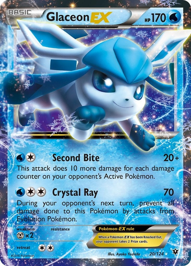 Image for Glaceon EX (20/124) (XY - Fates Collide) - Pokemon