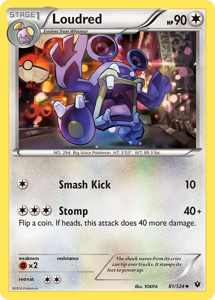 Image for Loudred (81/124) (XY - Fates Collide) - Pokemon