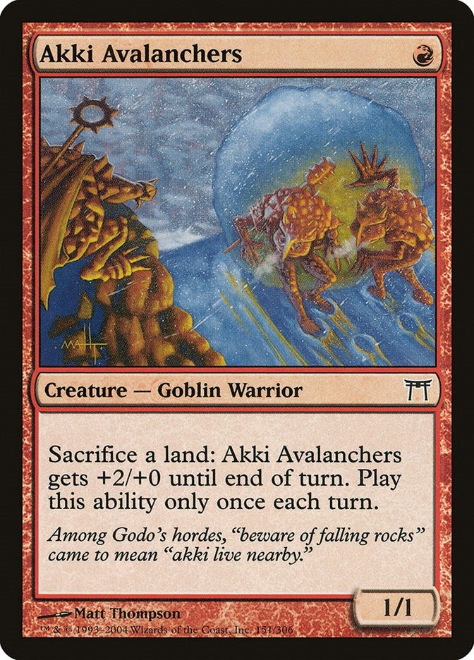 Akki Avalanchers (151) (Champions of Kamigawa)