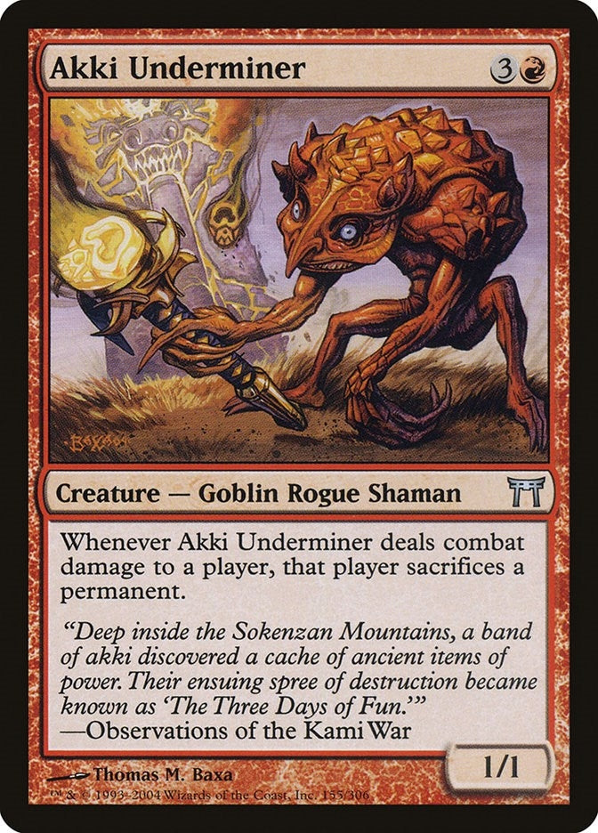 Akki Underminer (155) (Champions of Kamigawa)