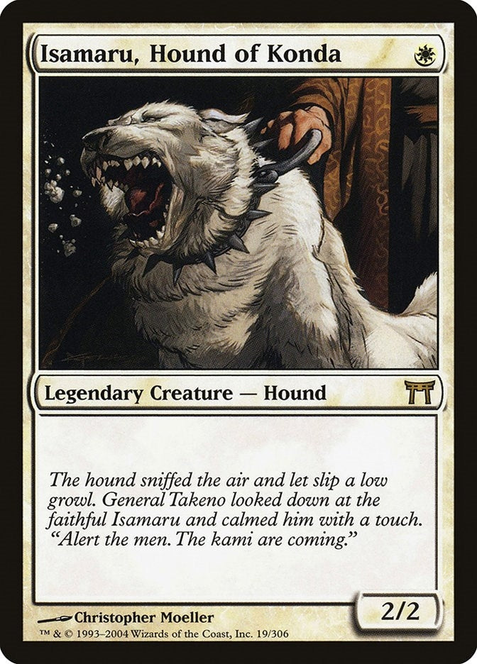 Isamaru, Hound of Konda (19) (Champions of Kamigawa)