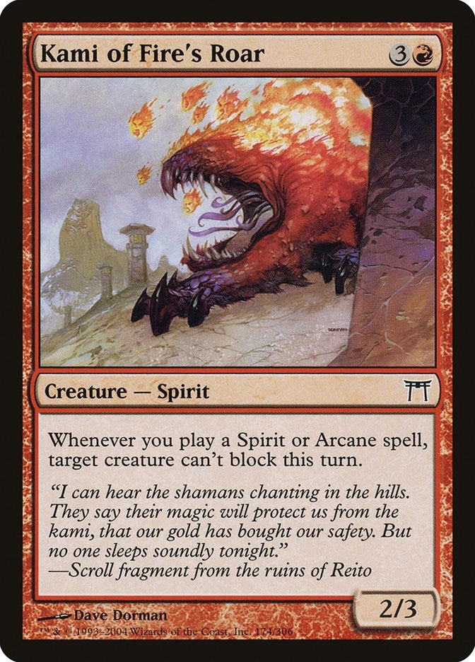 Kami of Fire's Roar (174) (Champions of Kamigawa)