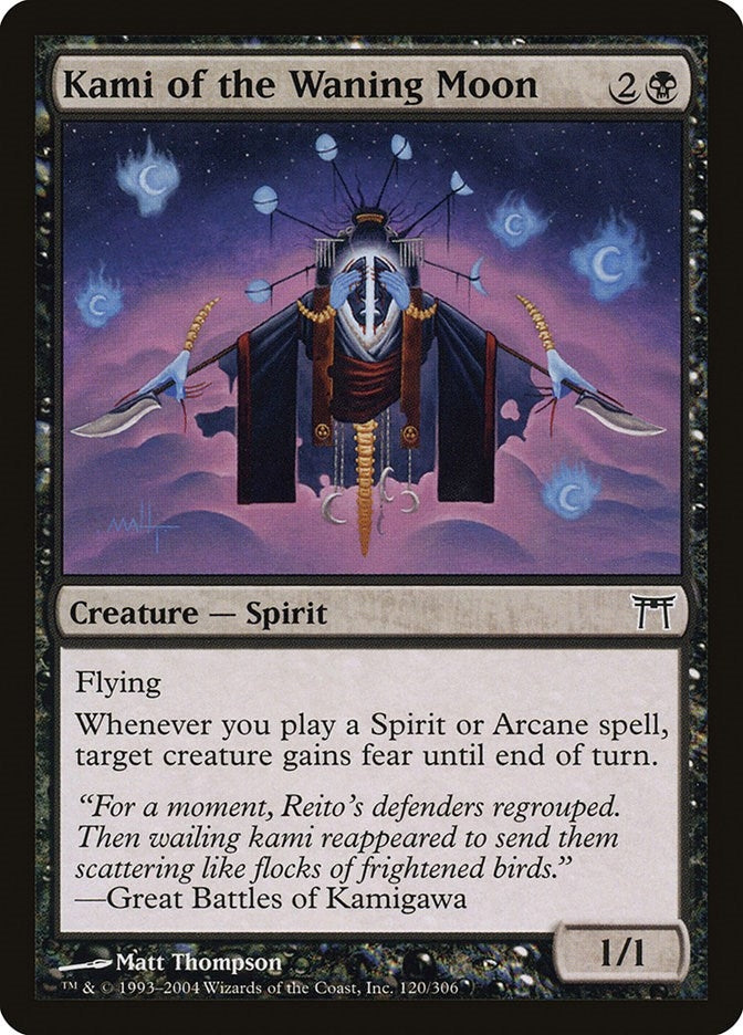 Image for Kami of the Waning Moon (120) (Champions of Kamigawa) - Magic: The Gathering