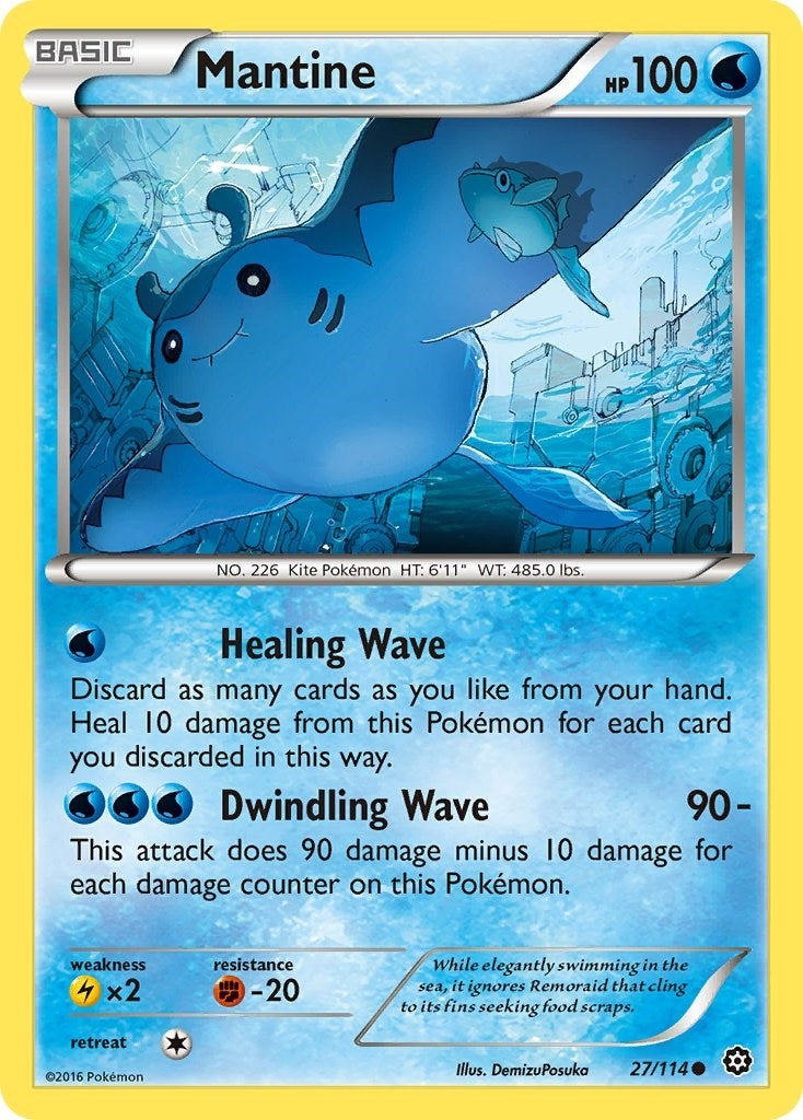 Image for Mantine (27/114) (XY - Steam Siege) - Pokemon
