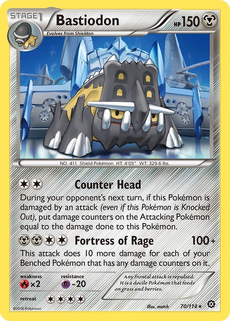 Image for Bastiodon (70/114) (XY - Steam Siege) - Pokemon