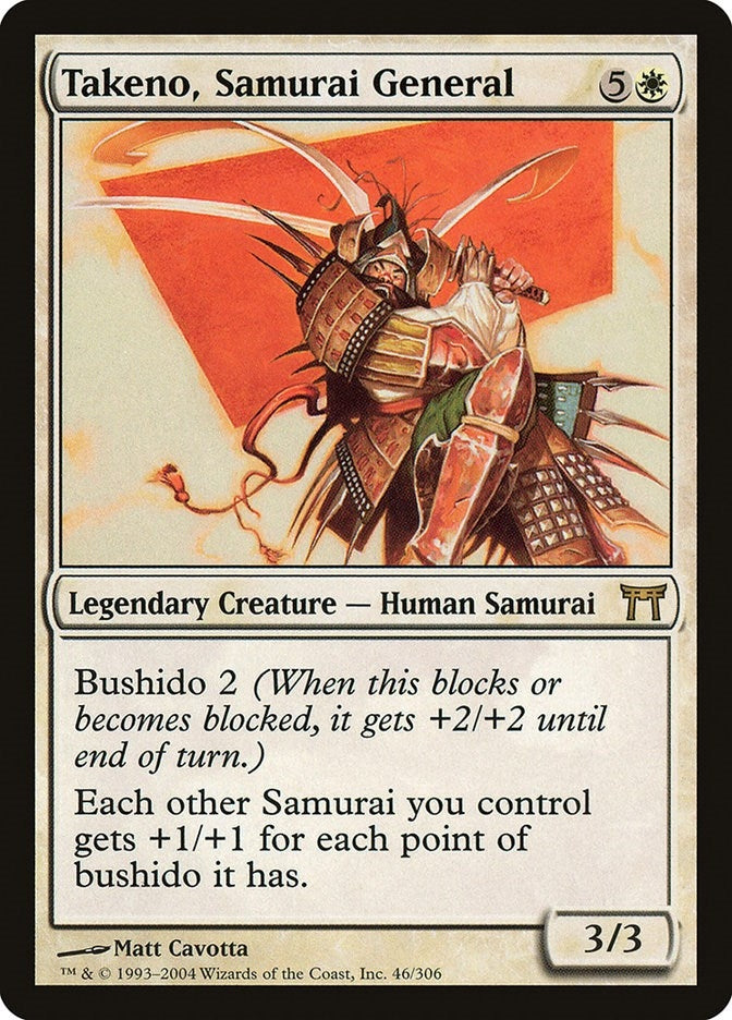 Takeno, Samurai General (46) (Champions of Kamigawa)