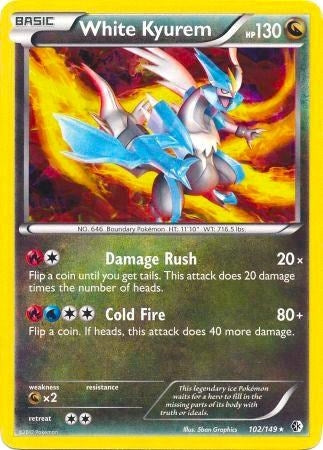 Image for White Kyurem - 102/149 (BW Boundaries Crossed) (102/149) (Deck Exclusives) - Pokemon