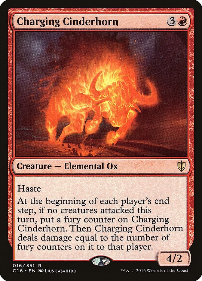 Charging Cinderhorn (16) (Commander 2016)