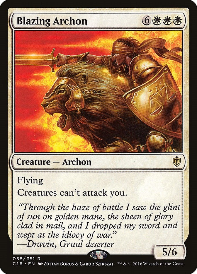 Blazing Archon (58) (Commander 2016)
