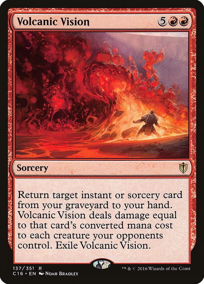 Image for Volcanic Vision (137) (Commander 2016) - Magic: The Gathering