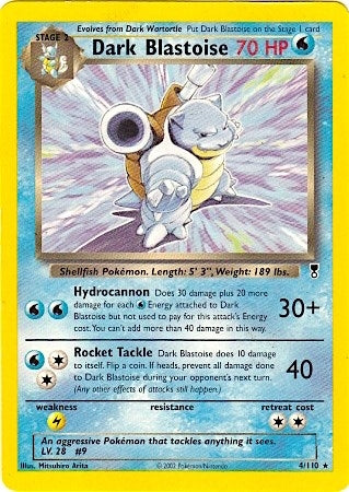 Image for Dark Blastoise - 4/110 (WotC Legendary Collection) (004/110) (Deck Exclusives) - Pokemon