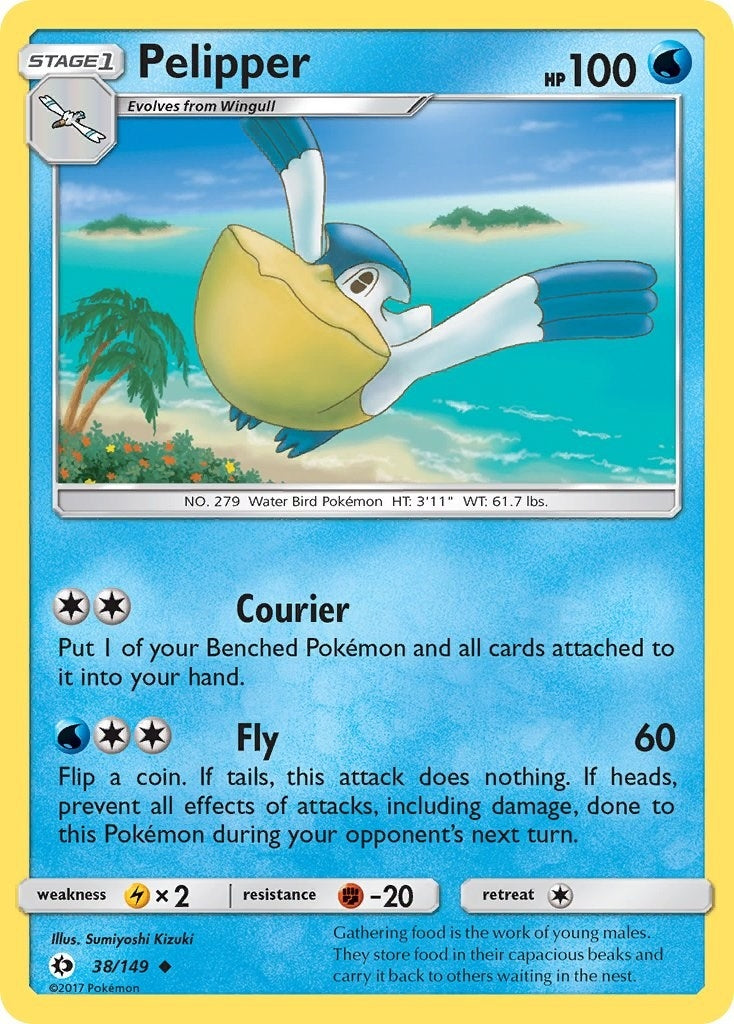 Image for Pelipper (38/149) (SM Base Set) - Pokemon