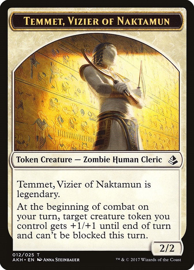 Temmet, Vizier of Naktamun Token (12) (Amonkhet)