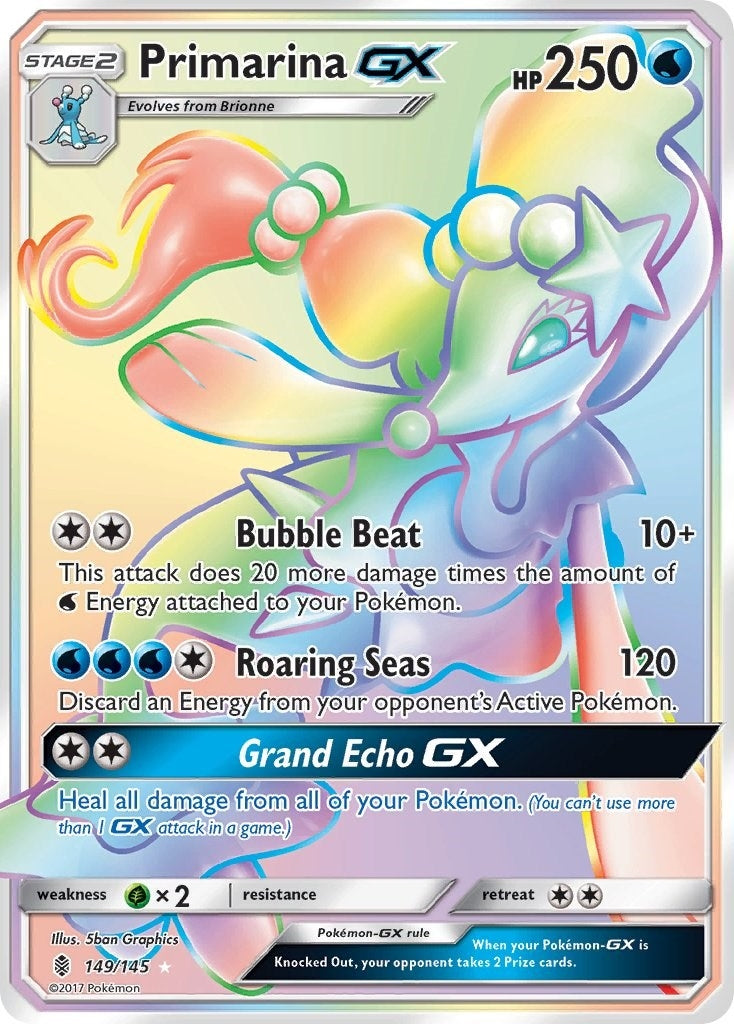 Image for Primarina GX (Secret) (149/145) (SM - Guardians Rising) - Pokemon