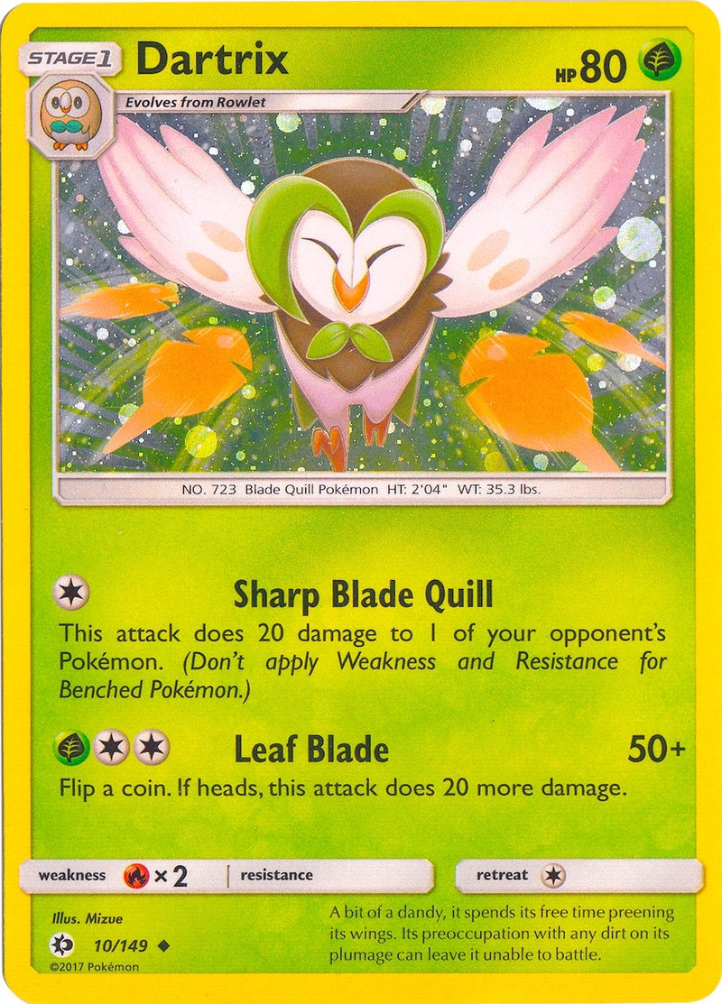 Image for Dartrix - 10/149 (Cosmos Holo) (010/149) (Blister Exclusives) - Pokemon