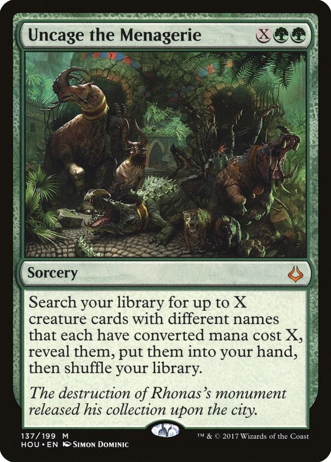Image for Uncage the Menagerie (137) - Magic: The Gathering