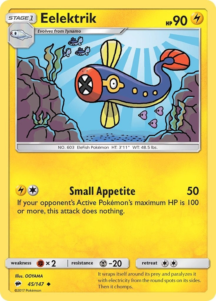 Image for Eelektrik (45/147) (SM - Burning Shadows) - Pokemon