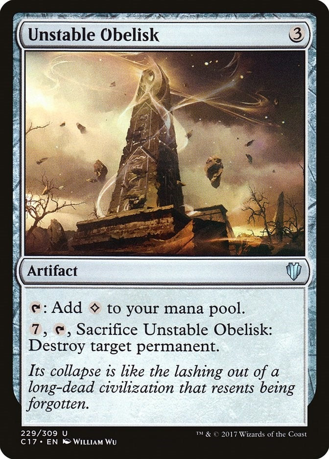 Image for Unstable Obelisk (229) - Magic: The Gathering