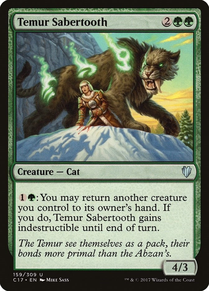 Temur Sabertooth (159) (Commander 2017)