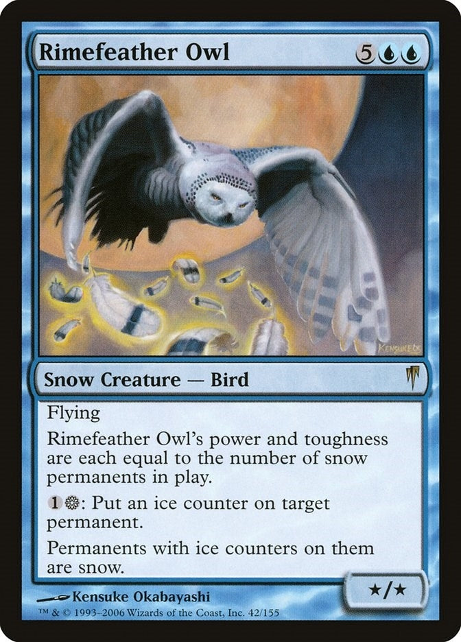 Rimefeather Owl (42) (Coldsnap)