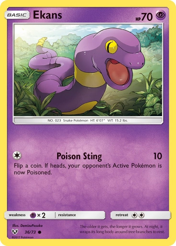 Image for Ekans (36/73) (Shining Legends) - Pokemon