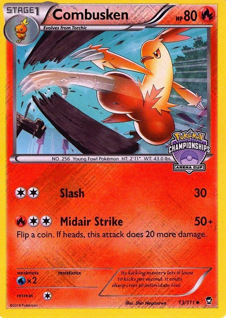 Image for Combusken - 13/111 (Arena Cup Championships) (013/111) (League & Championship Cards) - Pokemon