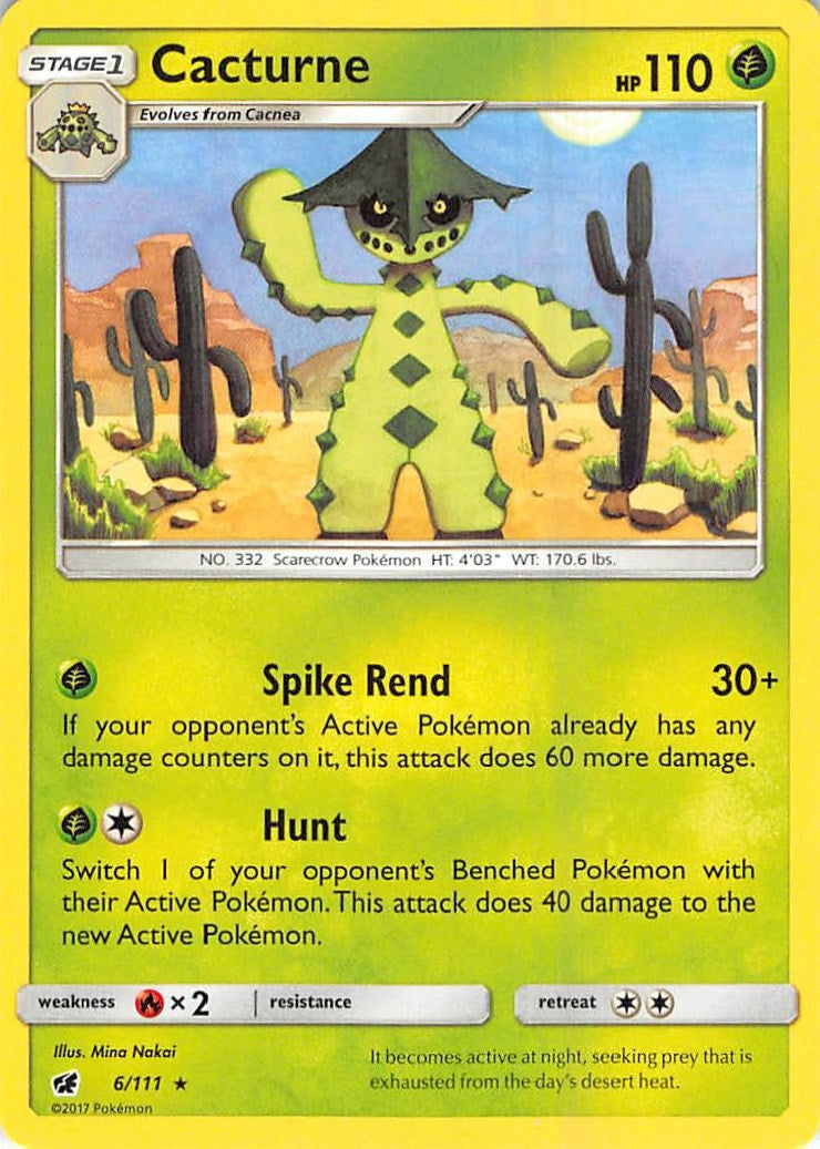 Image for Cacturne (6/111) (SM - Crimson Invasion) - Pokemon
