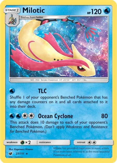 Image for Milotic (27/111) (SM - Crimson Invasion) - Pokemon