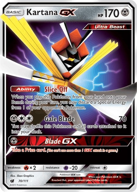 Image for Kartana GX (70/111) (SM - Crimson Invasion) - Pokemon
